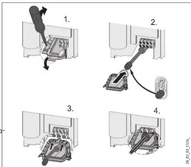 STIEBEL ELTRON DHBE 13 SLi electronic - Pola przekroju przewodów przy przyłączu elektrycznym dolnym - 1