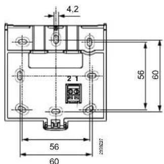 SIEMENS QAA 75.611 - Dimensions et schéma de découpe - 2