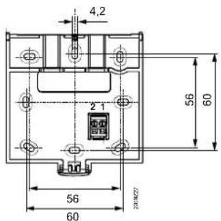 SIEMENS QAA 75.611 - Dimensions et schéma de découpe - 2