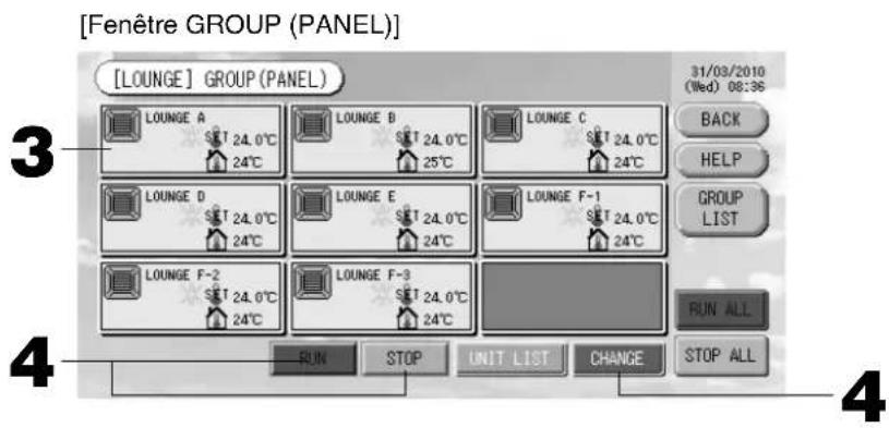 MITSUBISHI SCSL3NAAE - Réglages des fonctions de groupe (Contrôle de l'etat du groupe) - 1