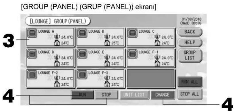 MITSUBISHI SCSL3NAAE - Grup Çalıstirma Ayarları (Grup Durumunu ileme) - 1