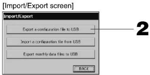 MITSUBISHI SCSL3NAAE - Press IMPORT EXPORT button on the MAIN MENU. Page 7 - 1