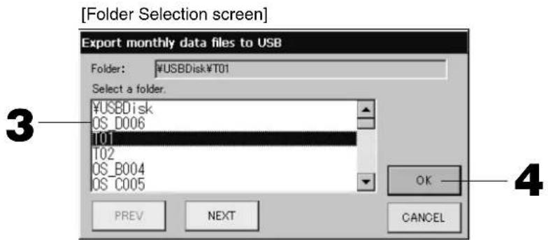 MITSUBISHI SCSL3NAAE - Press the "Export monthly data files to USB" button. - 1