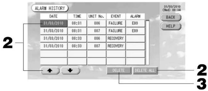 MITSUBISHI SCSL3NAAE - Viewing Alarm History - 1