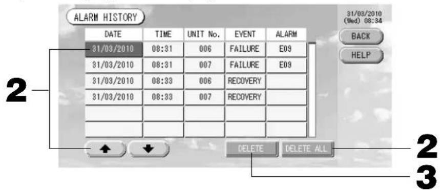 MITSUBISHI SCSL3NAAE - Alarm Geçmişinin incelenmesi - 1
