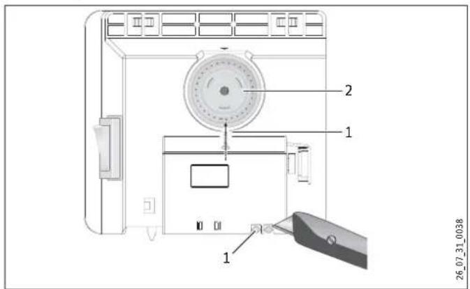 STIEBEL ELTRON CNS 125 F - Limiting the temperature controller - 1