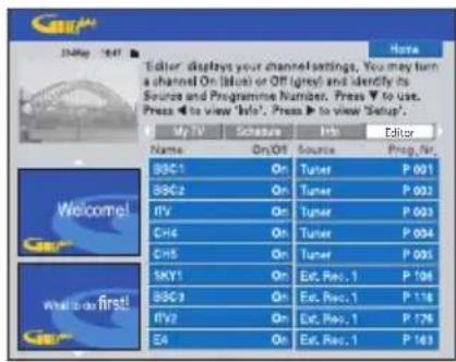 SONY RDRHX919 - Écran 'Editor' (Éditeur) - 1