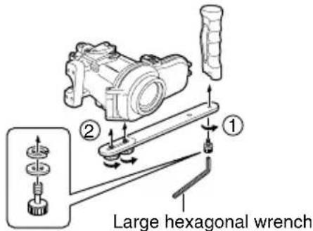 JVC WRMG270 - Attach the grips. - 1