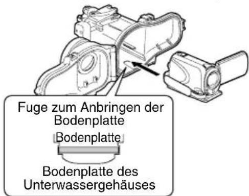JVC WRMG270 - Setzen Sie die Kamera in das Unterwassergehäuse ein. - 1