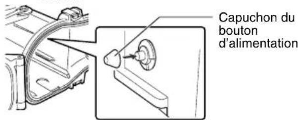 JVC WRMG270 - Fixez le capuchon du bouton d'alimentation. (Pas nécessaire pour les modèles GZ-HM545 ~ GZ-HM570.) - 1