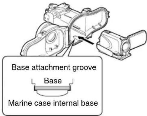 JVC WRMG270 - Insert the camera into the marine case. - 1