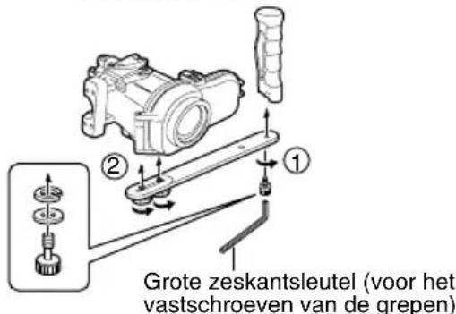 JVC WRMG270 - Bevestig de handgrepen. - 1