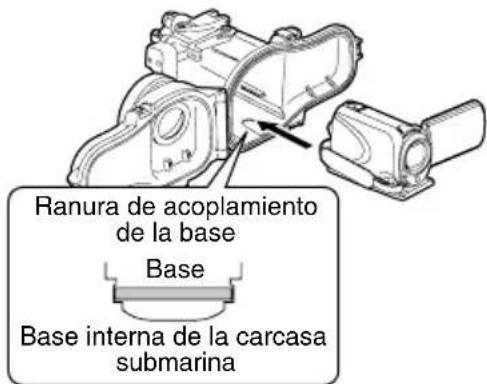 JVC WRMG270 - Inserte la-camera en la carcasa submarina. - 1