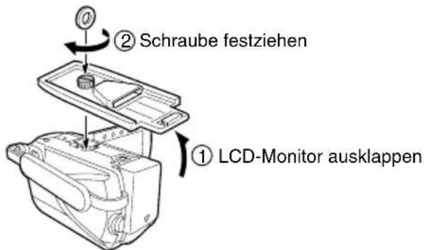 JVC WRMG270 - Bodenplatte unten an Kamera anbringen. - 1
