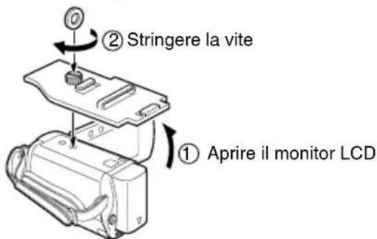 JVC WRMG100 - ③ Collegare la base al fondo della Media camera. - 1
