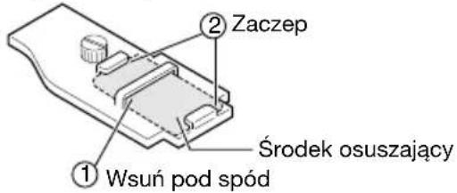 JVC WRMG100 - ② Włóż środek osuszający do dolnej części podstawy. - 1