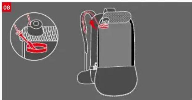 Mammut Removable Airbag System 3.0 - Bruke airbagen pa nytt (brette den) - 10