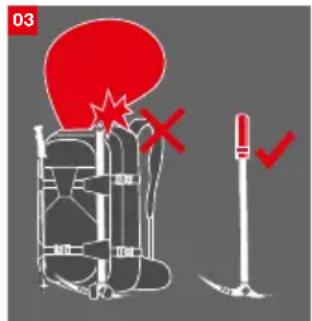 Mammut Removable Airbag System 3.0 - Fissaggio del materiale allo zaino - 2