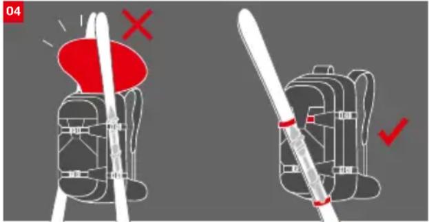 Mammut Removable Airbag System 3.0 - ロックバックの装具取り付け - 3