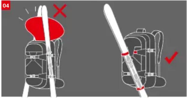 Mammut Removable Airbag System 3.0 - Attaching equipment to the backpack - 3