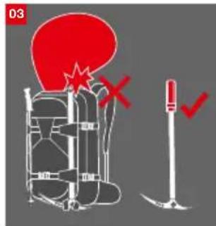 Mammut Removable Airbag System 3.0 - Befestigung Material am Rucksack - 2