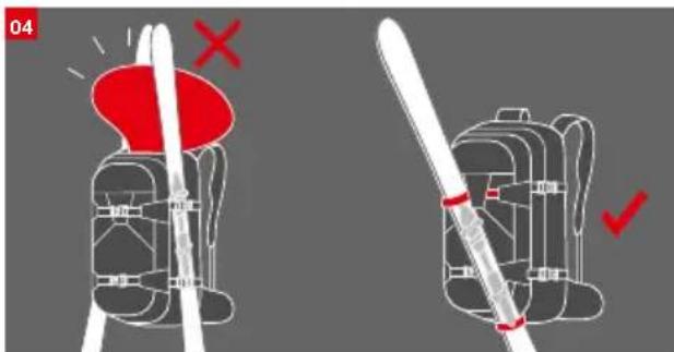 Mammut Removable Airbag System 3.0 - Befestigung Material am Rucksack - 3