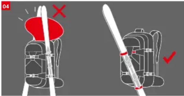Mammut Removable Airbag System 3.0 - Fijación del material a la mochila - 3