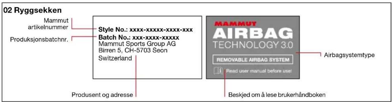 Mammut Removable Airbag System 3.0 - Spesifikasjoner - 2