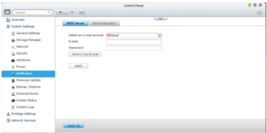 QNAP VS2104L - Serveur SMTP - 1