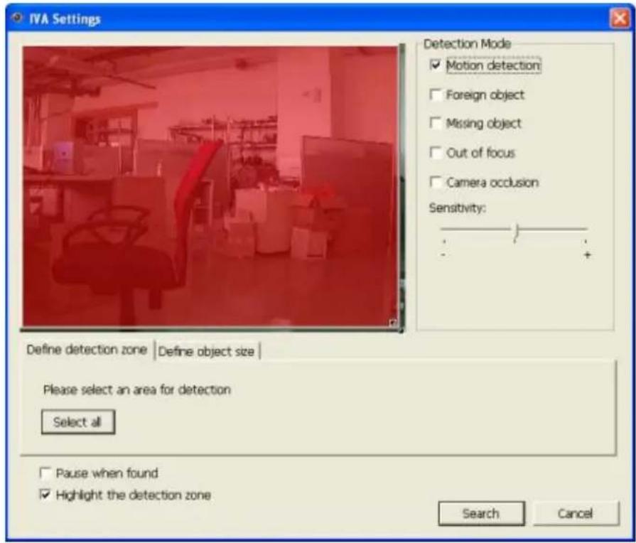 QNAP VS2104L - Configurez les réglages IVA pour la recherche video. - 5