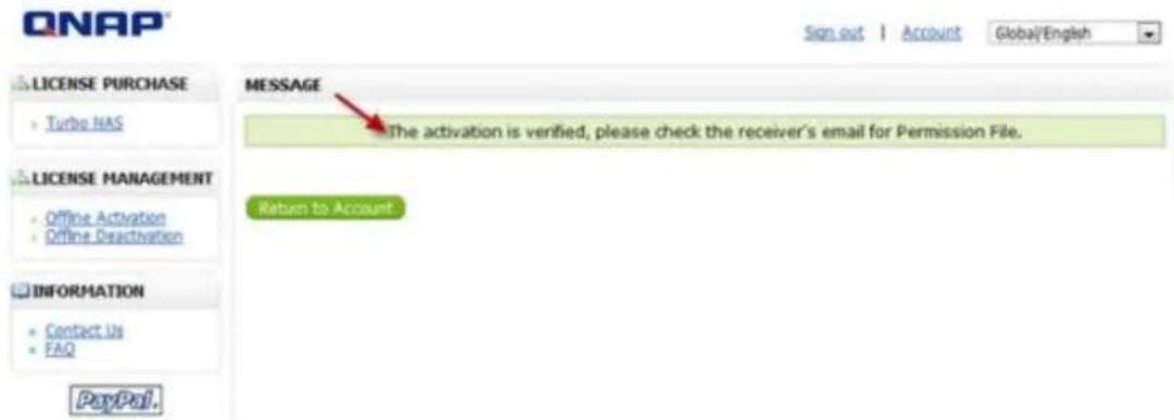 QNAP VS2104L - Activation hors ligne - 5