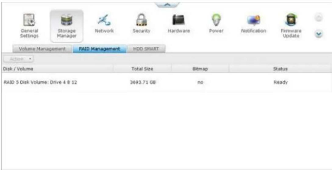 QNAP VS2104L - Gestion RAID - 1