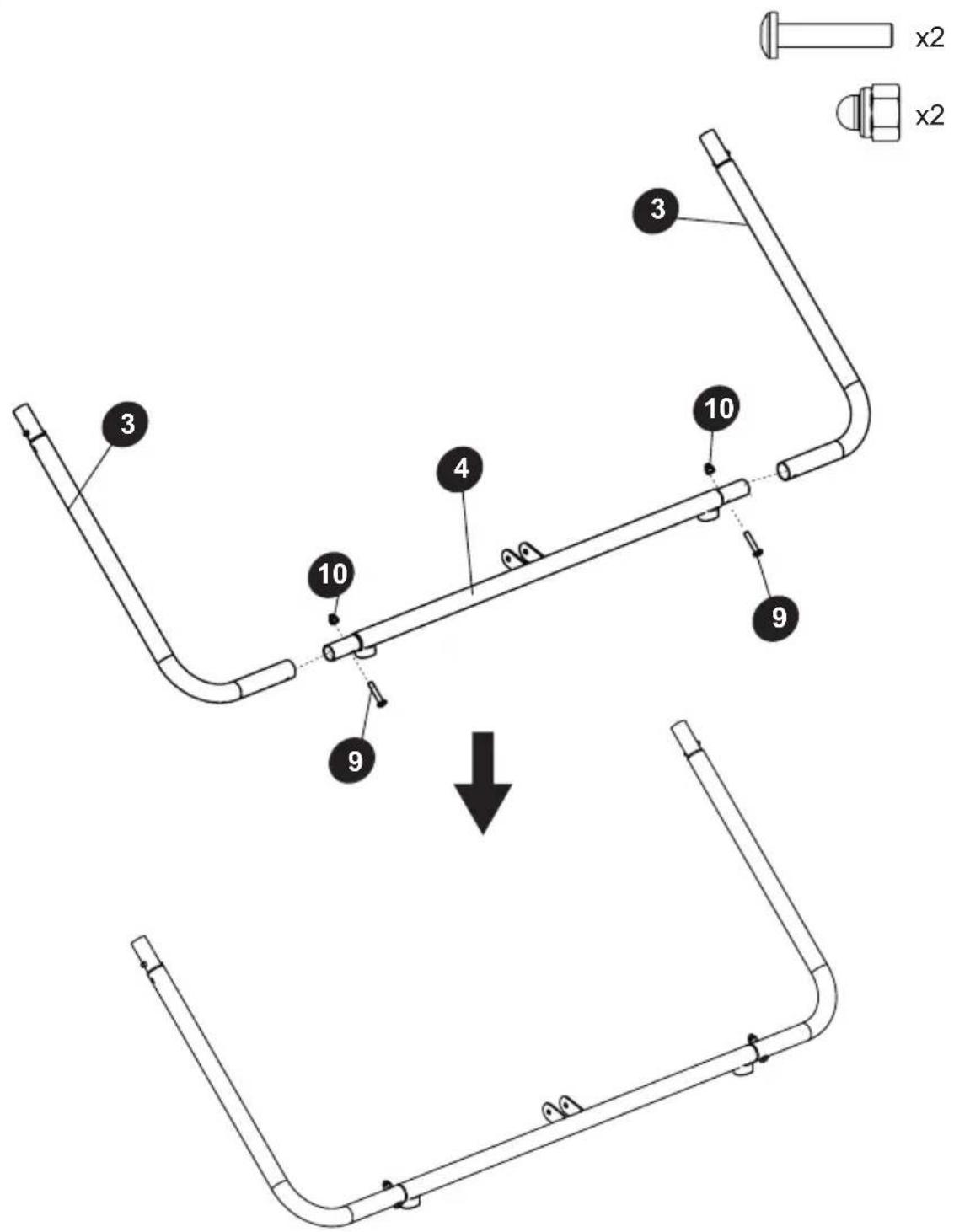EXIT Kickback OmniTrainer - Assembly steps / Montageschritte / Montage / Assemblée / Montering - 17