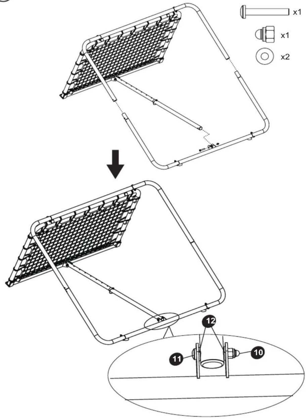 EXIT Kickback OmniTrainer - Assembly steps / Montageschritte / Montage / Assemblée / Montering - 18