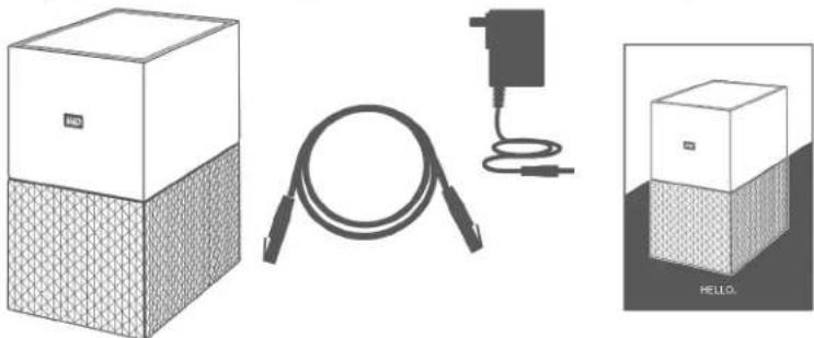 WESTERN DIGITAL My Cloud Home Duo - Contenu du kit - 2