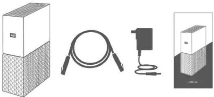 WESTERN DIGITAL My Cloud Home Duo - Contenu du kit - 1
