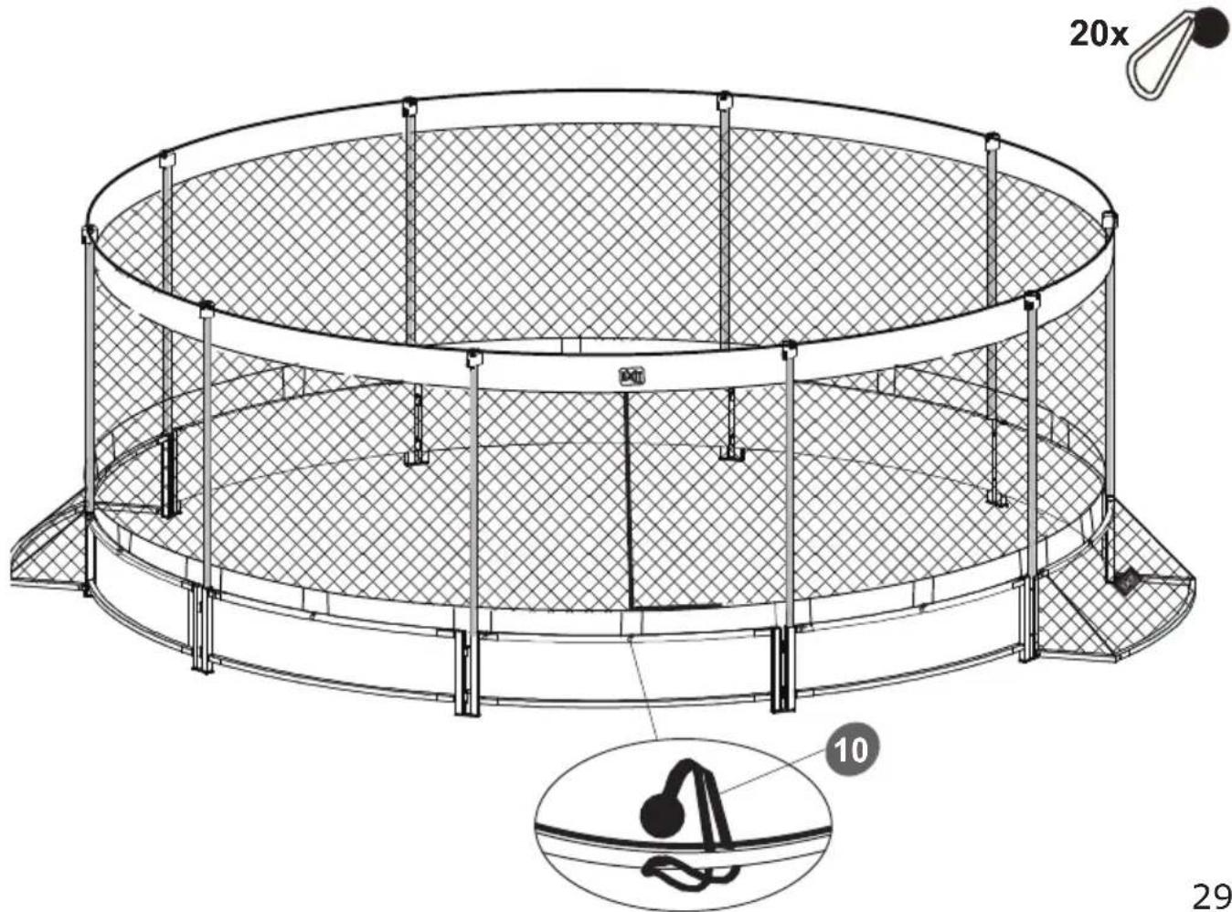 EXIT Panna Surround Net - Step 11 / Schritt 11 / Stap 11 / Étape 11 / Trin 11 - 1