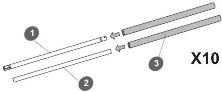 EXIT Panna Surround Net - Step 1 / Schritt 1 / Stap 1 / Étape 1 / Trin 1 - 1