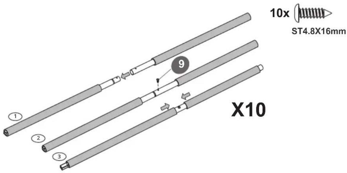 EXIT Panna Surround Net - Step 2 / Schritt 2 / Stap 2 / Étape 2 / Trin 2 - 1