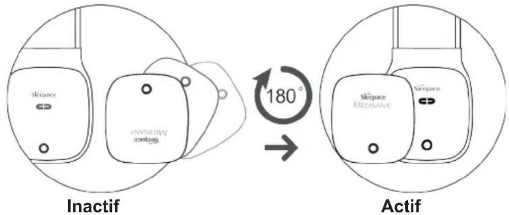 MEDISANA SLEEPACE - Activation et positionnement du moniteur de sommeil - 1
