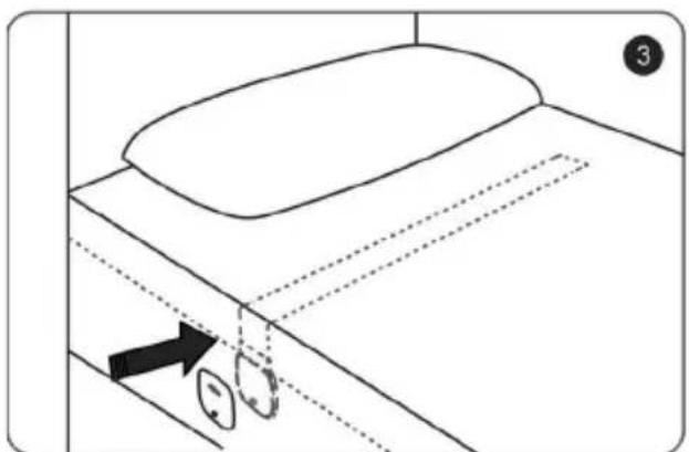 MEDISANA SLEEPACE - Activation et positionnement du moniteur de sommeil - 4