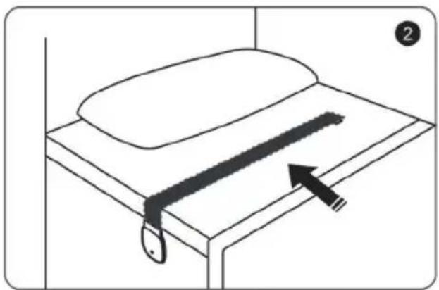 MEDISANA SLEEPACE - Activation et positionnement du moniteur de sommeil - 3