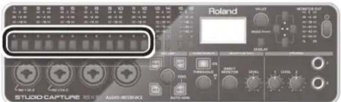 ROLAND StudioCapture UA1610 - Choisissez le canal à régler. - 1