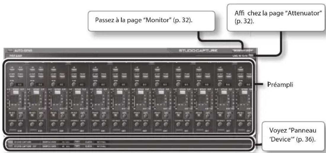 ROLAND StudioCapture UA1610 - Réglage des préamplis et des mixeurs - 1