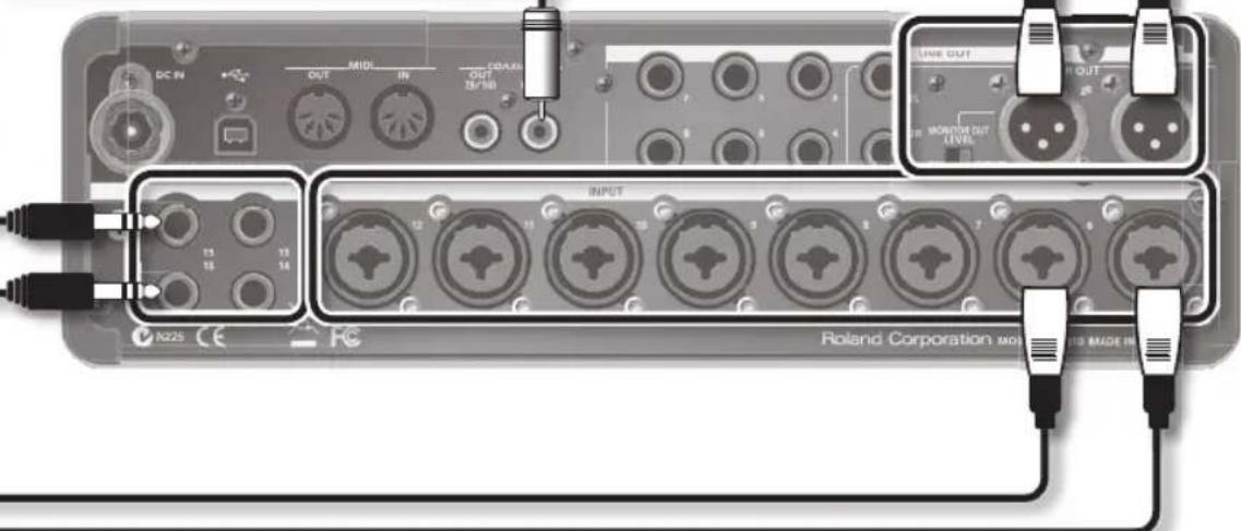ROLAND StudioCapture UA1610 - Commutateur [monitor OUT LEVEL] - 1