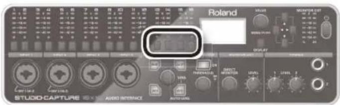 ROLAND StudioCapture UA1610 - Choisissez le canal à régler. - 1