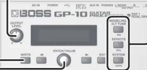BOSS GP10GK - Réglage de la hauteur de note standard - 1