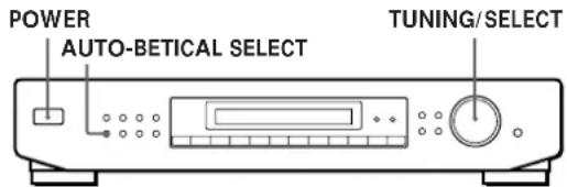 SONY STSE700 - Almacenamento automatico de emisoras de FM (Auto-betical select) - 1
