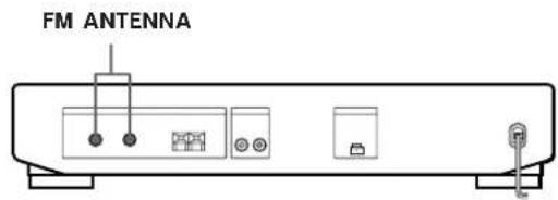 SONY STSE700 - Conexión de una antenna de FM - 1