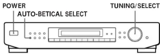 SONY STSE700 - Storing FM Stations Automatically (Auto-betical select) - 1